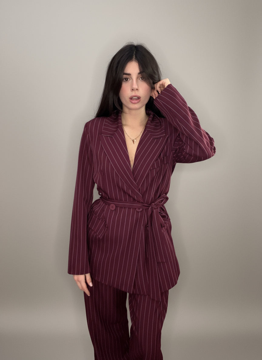 Tailleur Leila Bordeaux