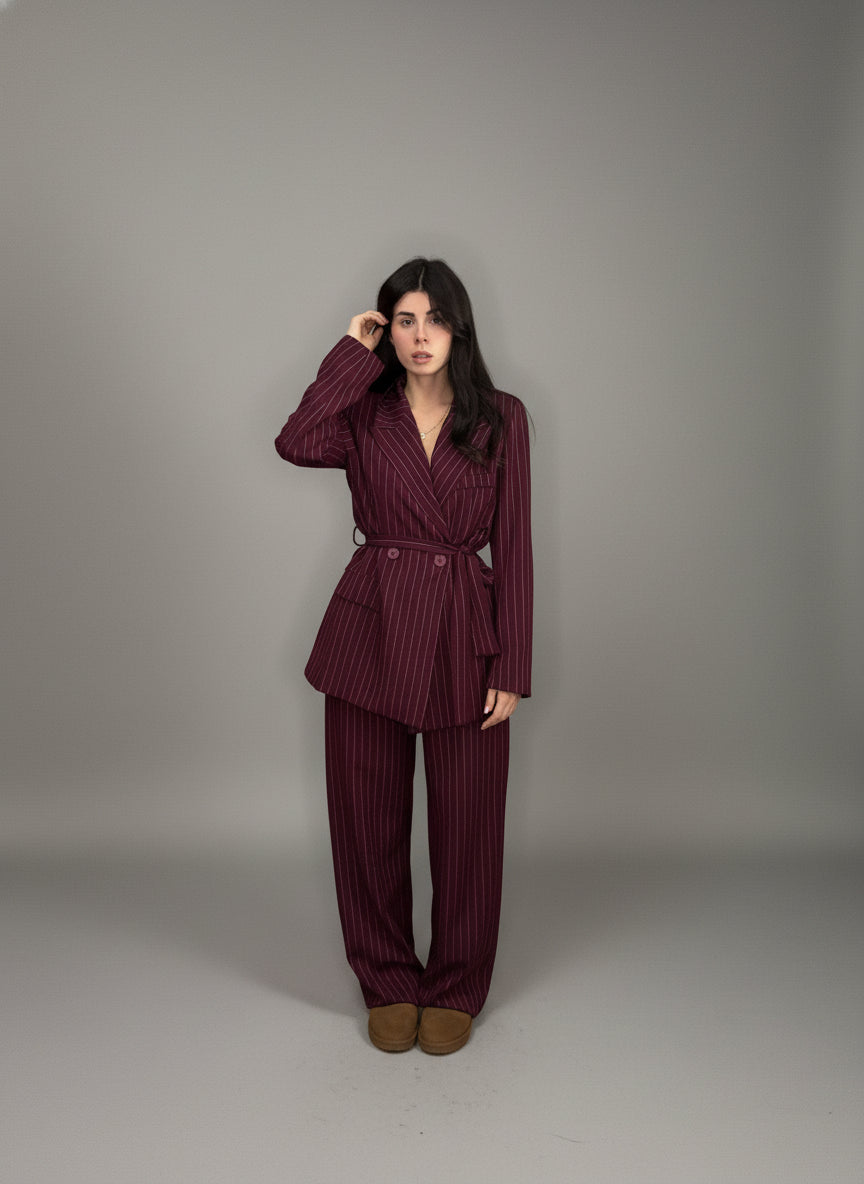 Tailleur Leila Bordeaux