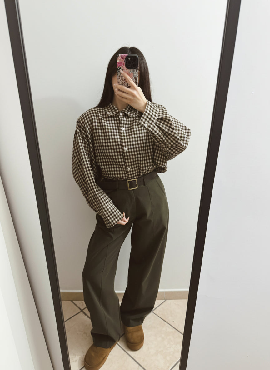 Camicia Just West Brown