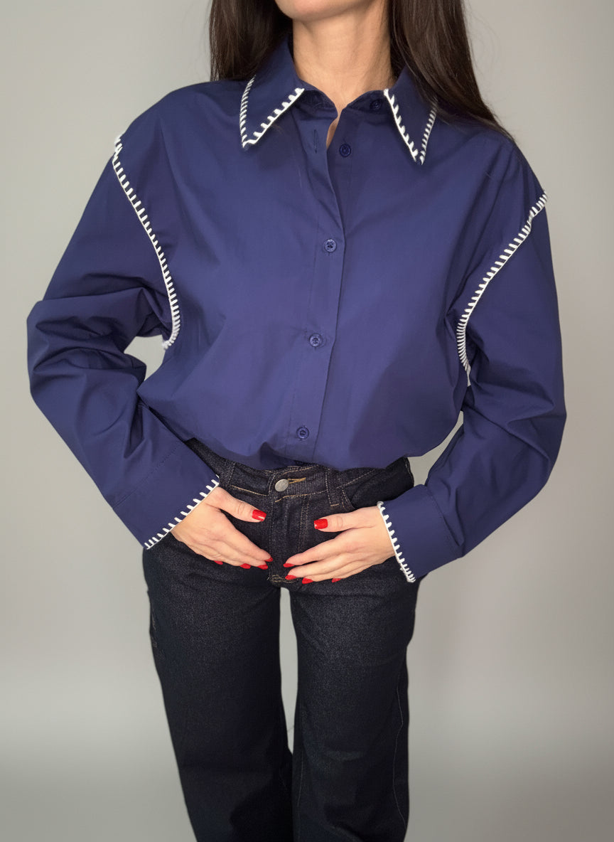 Camicia Lumina Blu Navy